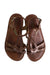 A Brown Sandals from Les Tropéziennes in size 5T for girl. (Back View)