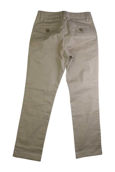 A Beige Casual Pants from Lands' End in size 7Y for girl. (Back View)