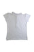 A White Short Sleeve Polos from Lands' End in size 5T for girl. (Back View)