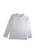 A White Long Sleeve Polos from Lands' End in size 10Y for boy. (Front View)