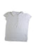 A White Short Sleeve Shirts from Lands' End in size 6T for girl. (Front View)