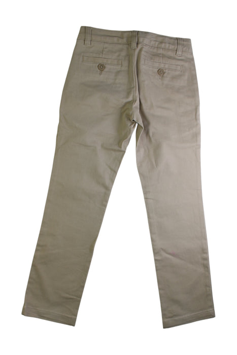 A Beige Casual Pants from Lands' End in size 7Y for girl. (Back View)