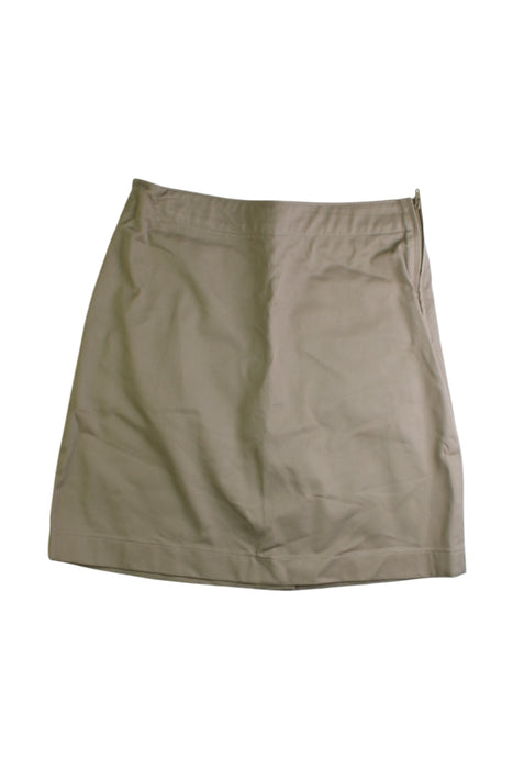 A Beige Short Skirts from Lands' End in size 7Y for girl. (Front View)