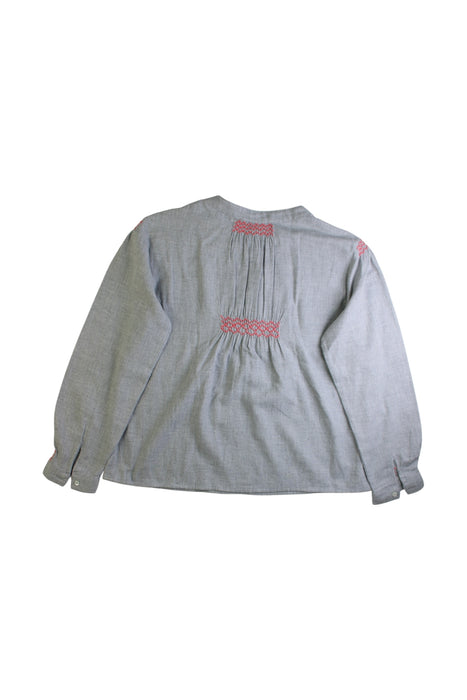 A Blue Long Sleeve Shirts from Bonpoint in size 10Y for girl. (Back View)