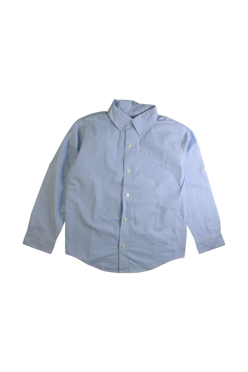 A Blue Long Sleeve Shirts from Janie & Jack in size 6T for boy. (Front View)