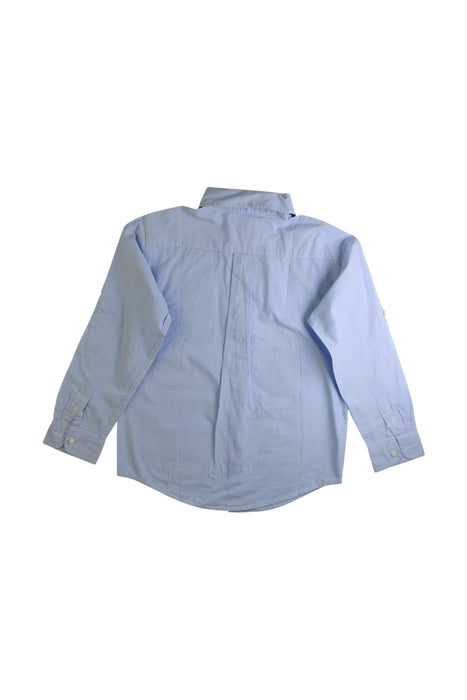A Blue Long Sleeve Shirts from Janie & Jack in size 6T for boy. (Back View)