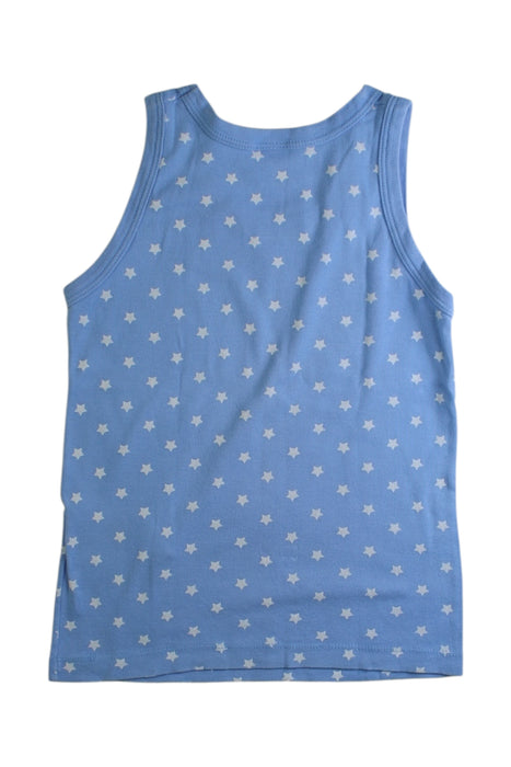 A Blue Sleeveless Tops from Petit Bateau in size 8Y for boy. (Back View)