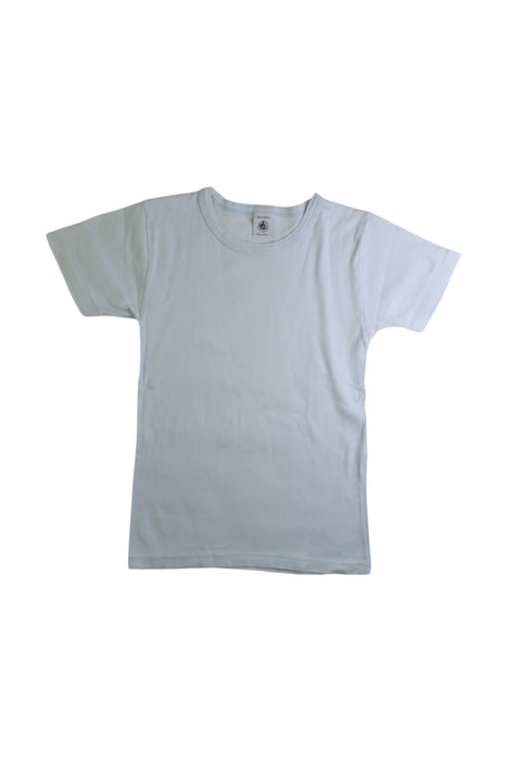 A Blue Short Sleeve T Shirts from Petit Bateau in size 8Y for boy. (Front View)