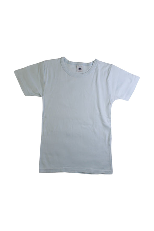 A Blue Short Sleeve T Shirts from Petit Bateau in size 8Y for boy. (Front View)
