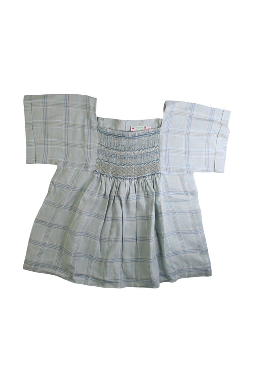 A Blue Short Sleeve Tops from Bonpoint in size 12Y for girl. (Front View)