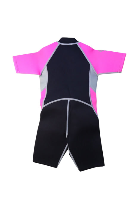A Pink Wetsuits from Minnex in size 4T for girl. (Back View)