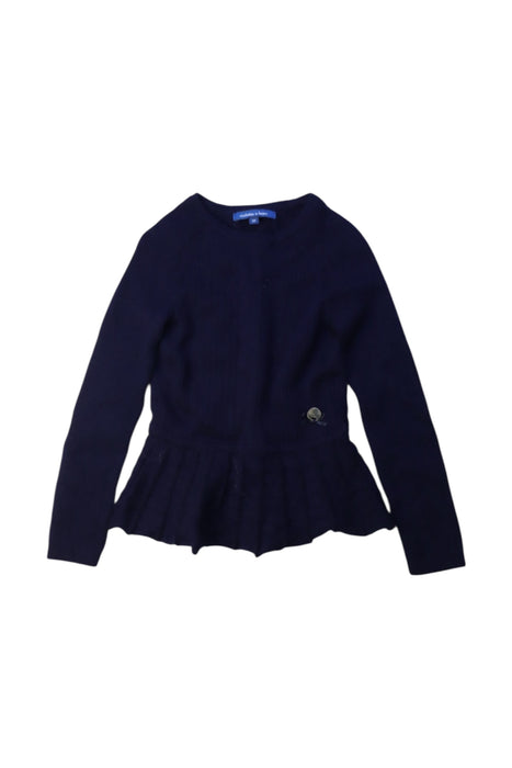 A Navy Cardigans from Nicholas & Bears in size 3T for girl. (Front View)