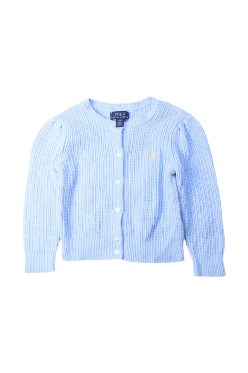 A Blue Cardigans from Polo Ralph Lauren in size 3T for girl. (Front View)