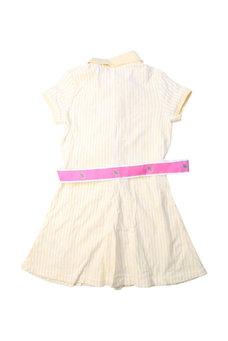 A Beige Short Sleeve Dresses from Polo Ralph Lauren in size 4T for girl. (Back View)
