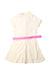 A Beige Short Sleeve Dresses from Polo Ralph Lauren in size 4T for girl. (Back View)