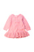 A Pink Sweater Dresses from Momonittu in size 12-18M for girl. (Front View)