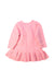 A Pink Sweater Dresses from Momonittu in size 12-18M for girl. (Back View)