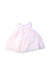 A Pink Sleeveless Dresses from Miniclasix in size 3-6M for girl. (Back View)