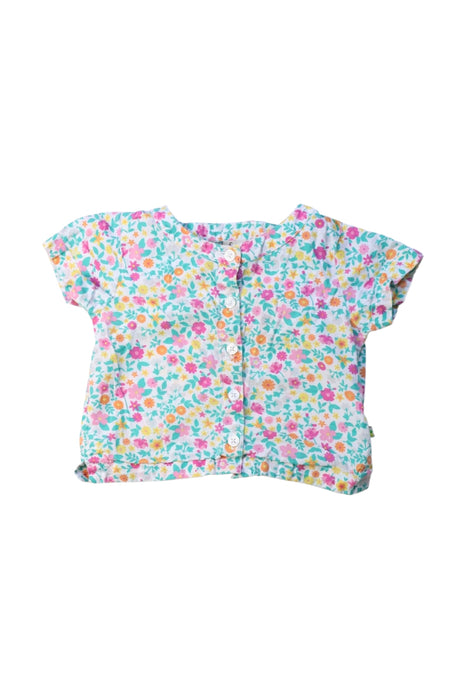 A Multicolour Short Sleeve Shirts from Frugi in size 18-24M for girl. (Front View)