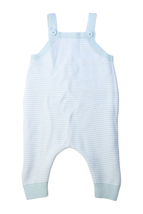 A White Long Overalls from Seed in size 3-6M for boy. (Front View)