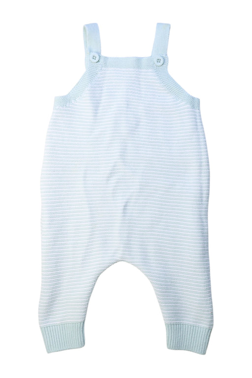 A White Long Overalls from Seed in size 3-6M for boy. (Front View)