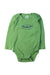 A Green Long Sleeve Bodysuits from Kite in size 6-12M for boy. (Front View)