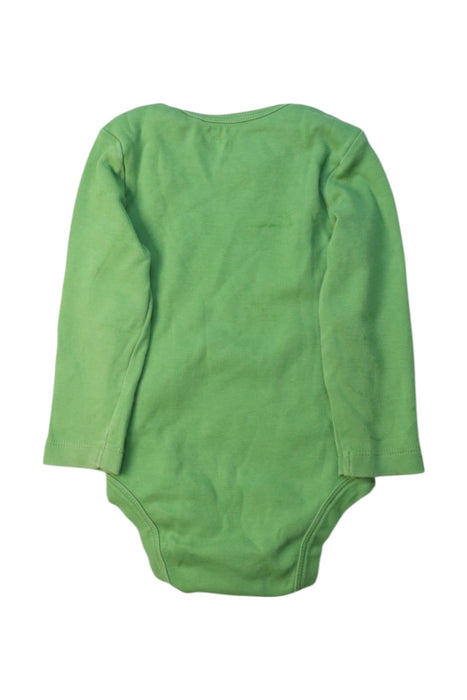 A Green Long Sleeve Bodysuits from Kite in size 6-12M for boy. (Back View)