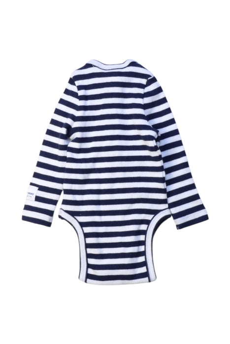 A Navy Long Sleeve Bodysuits from Country Road in size Newborn for neutral. (Back View)