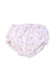 A White Bloomers from CdeC in size 3-6M for girl. (Front View)