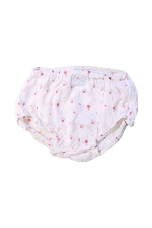 A White Bloomers from CdeC in size 3-6M for girl. (Front View)