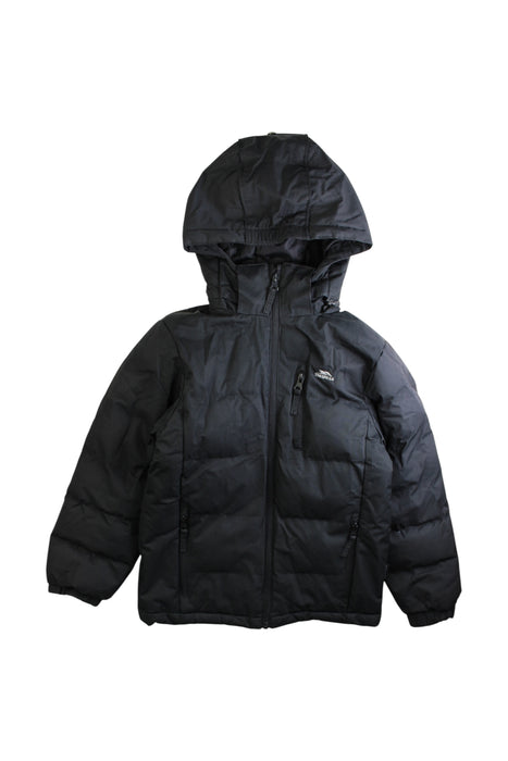 A Black Puffer/Quilted Coats & Outerwear from Trespass in size 5T for neutral. (Front View)