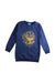 A Navy Crewneck Sweatshirts from Chickeeduck in size 5T for girl. (Front View)