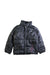 A Black Puffer/Quilted Jackets from La Compagnie des Petits in size 6T for girl. (Front View)