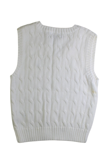 A White Sweater Vests from Polo Ralph Lauren in size 3T for boy. (Back View)