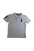 A Grey Short Sleeve Polos from Polo Ralph Lauren in size 6T for boy. (Front View)