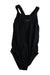 A Black Swimsuits from Speedo in size 7Y for girl. (Front View)