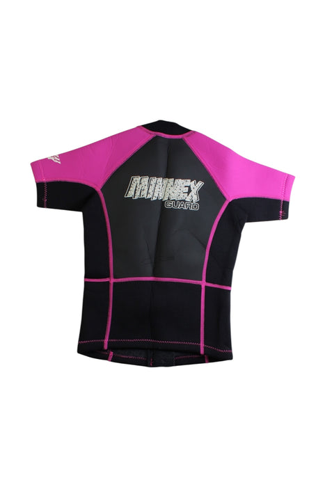 A Black Wetsuits from Minnex in size 6T for girl. (Back View)
