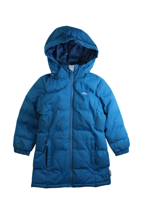 A Blue Puffer/Quilted Coats & Outerwear from Trespass in size 3T for girl. (Front View)