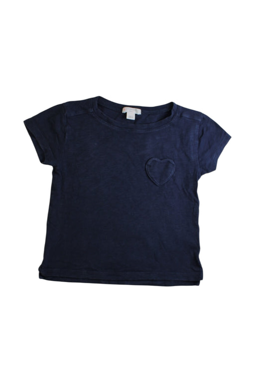 A Navy Short Sleeve T Shirts from Crewcuts in size 3T for girl. (Front View)