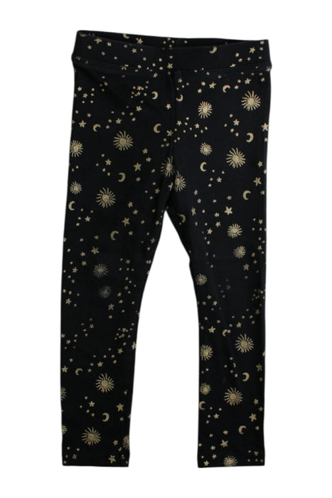 A Black Leggings from Crewcuts in size 3T for girl. (Front View)