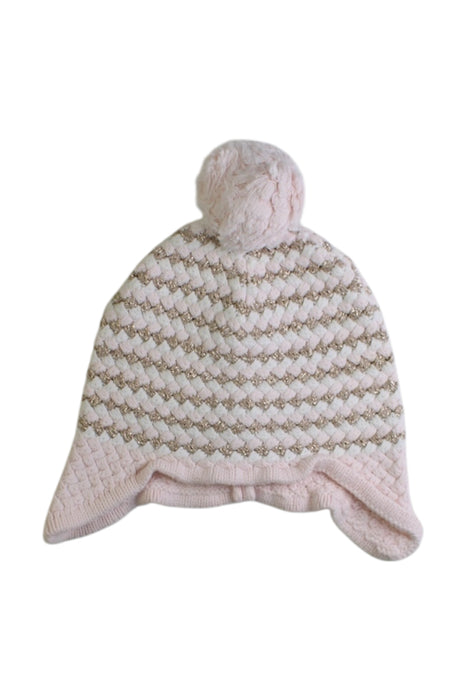 A Pink Winter Hats from Seed in size 12-18M for girl. (Front View)