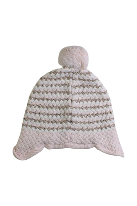 A Pink Winter Hats from Seed in size 12-18M for girl. (Back View)