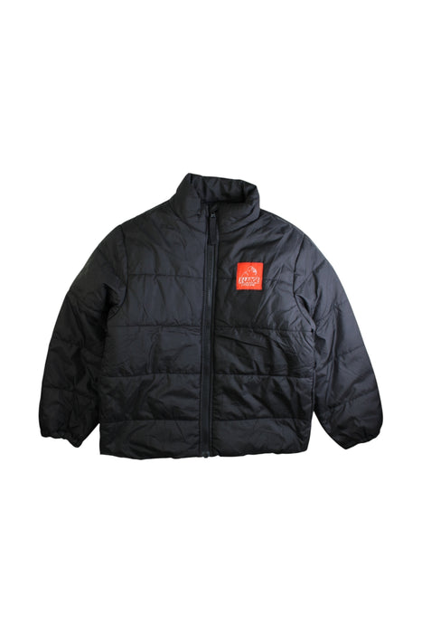 A Black Puffer/Quilted Coats & Outerwear from XLARGE Kids in size 5T for boy. (Front View)