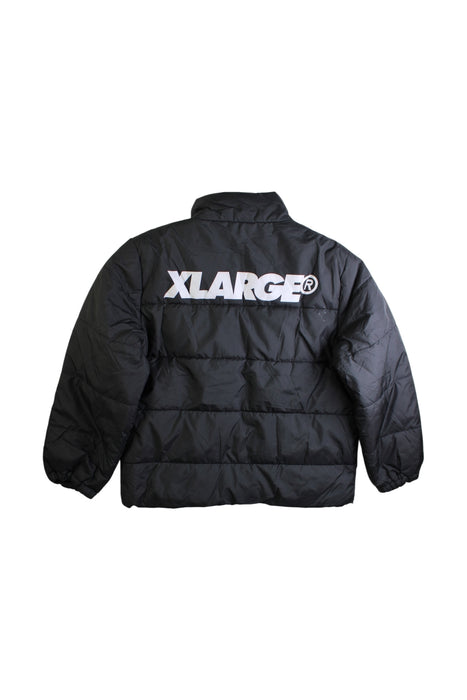 A Black Puffer/Quilted Coats & Outerwear from XLARGE Kids in size 5T for boy. (Back View)