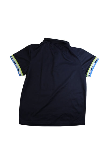 A Black Short Sleeve Polos from Fila in size 10Y for boy. (Back View)