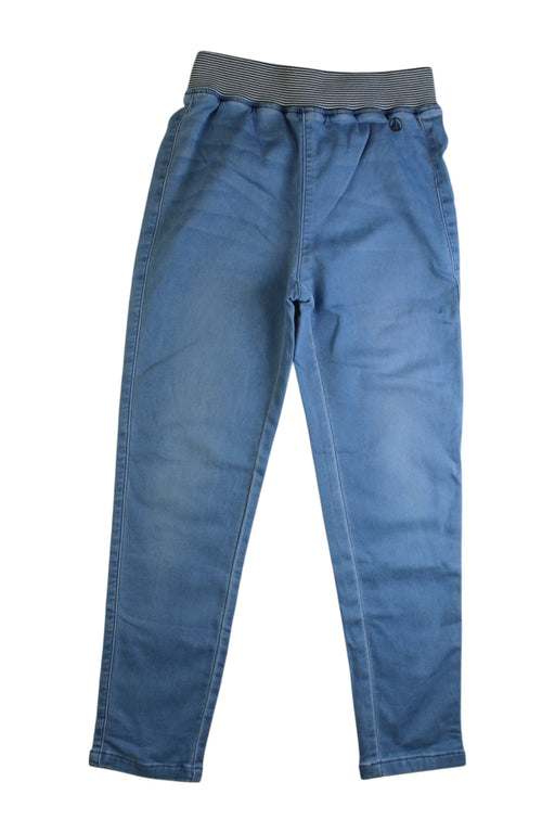 A Blue Jeggings from Petit Bateau in size 7Y for boy. (Front View)