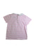 A Pink Short Sleeve Tops from Jacadi in size 6T for girl. (Back View)