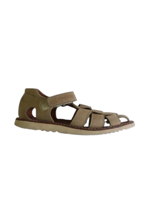 A Beige Sandals from Pom d’Api in size 5T for girl. (Front View)