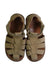 A Beige Sandals from Pom d’Api in size 5T for girl. (Back View)
