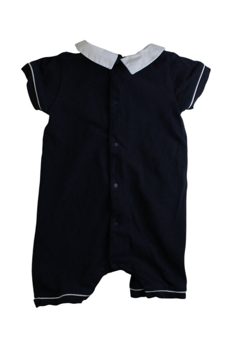 A Navy Short Sleeve Rompers from Patachou in size 2T for boy. (Back View)